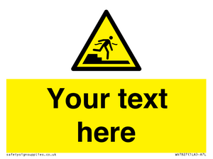 Custom warning Submerged step or steps